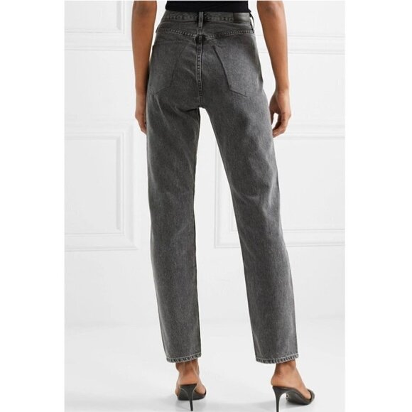 Goldsign Denim The Benefit High Rise Relaxed Straight Jeans Button Fly Size 24 - Picture 2 of 15